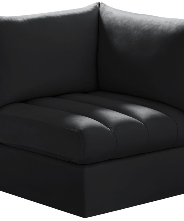 Jacob Black Velvet Corner - Luxe Home Furnishings (Jersey City, NJ)