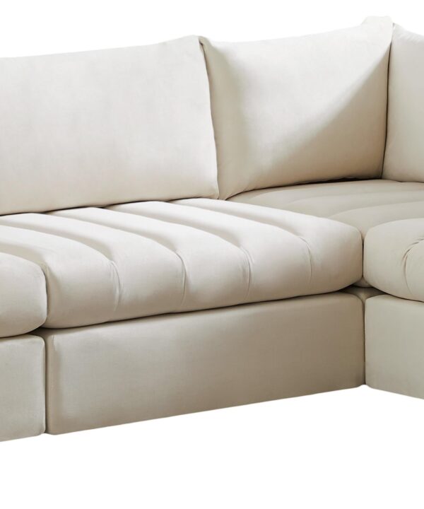 Jacob Cream Velvet Modular Sectional - Luxe Home Furnishings (Jersey City, NJ)