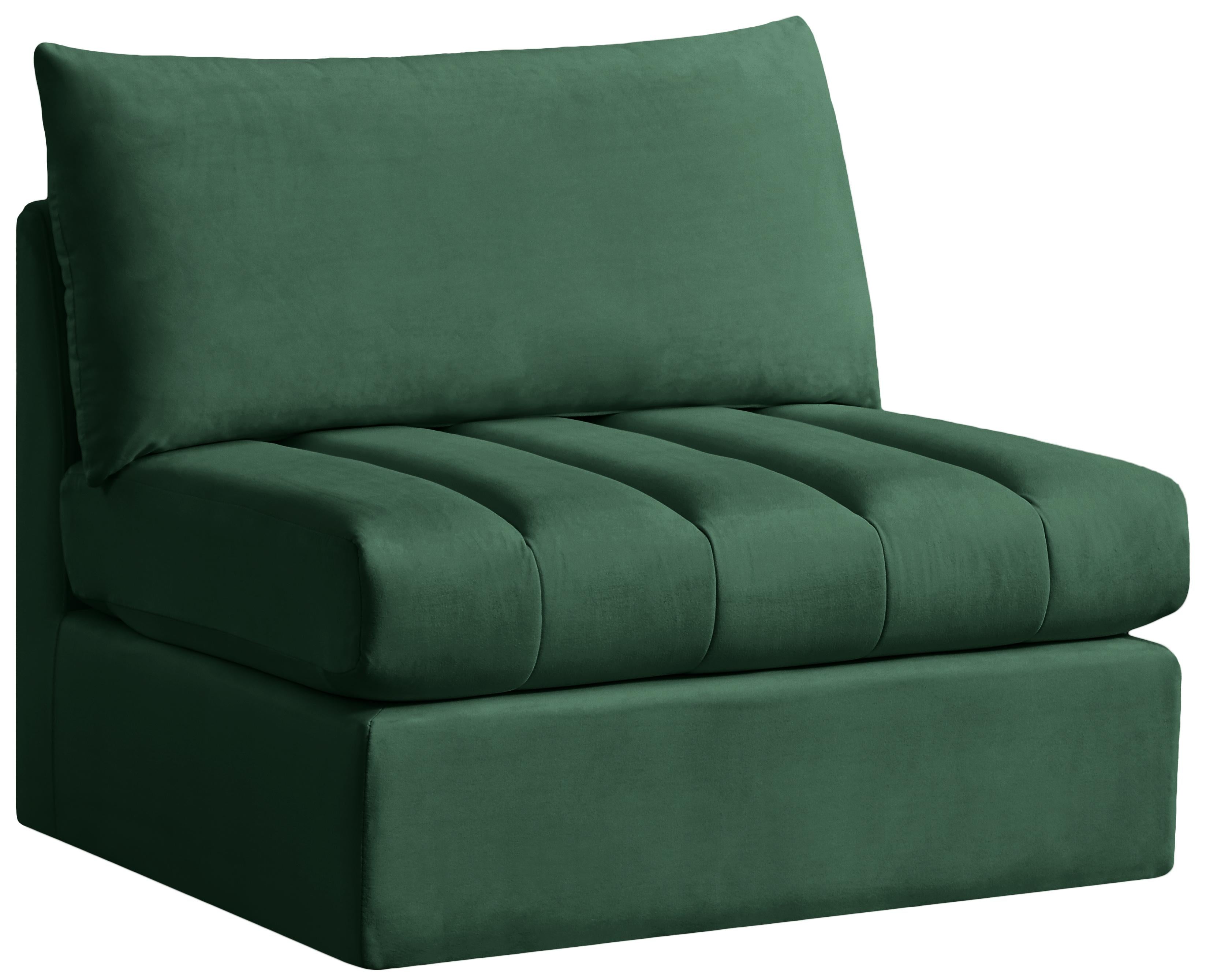 Jacob Green Velvet Armless - Luxe Home Furnishings (Jersey City, NJ)