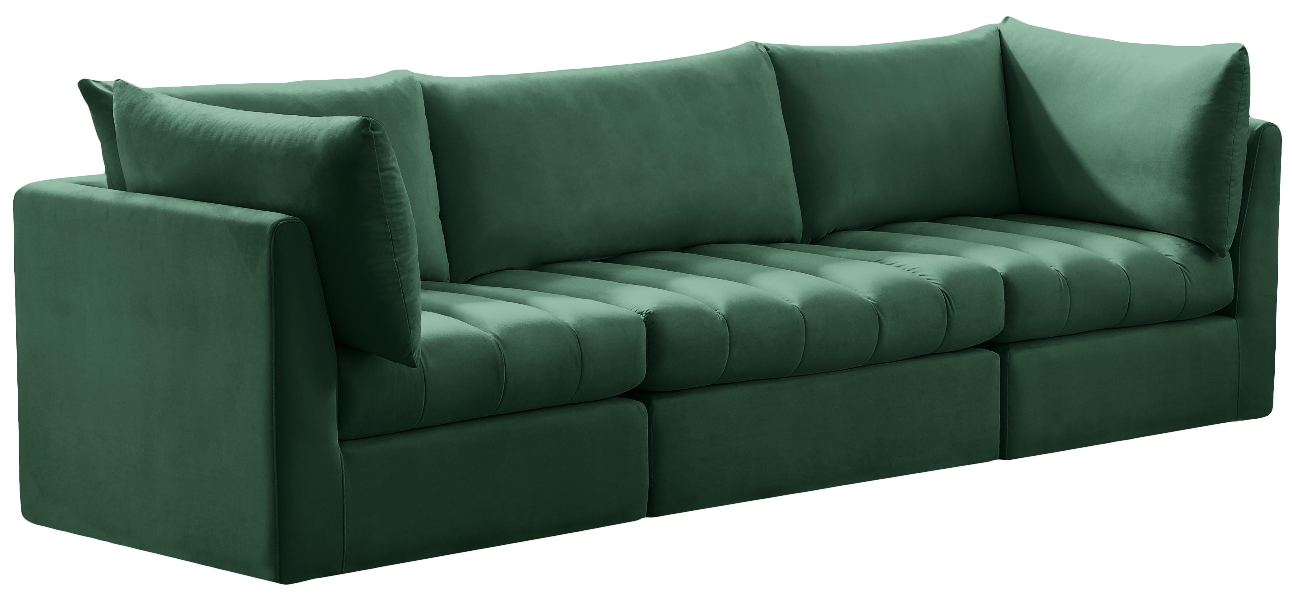 Jacob Green Velvet Modular Sofa - Luxe Home Furnishings (Jersey City, NJ)