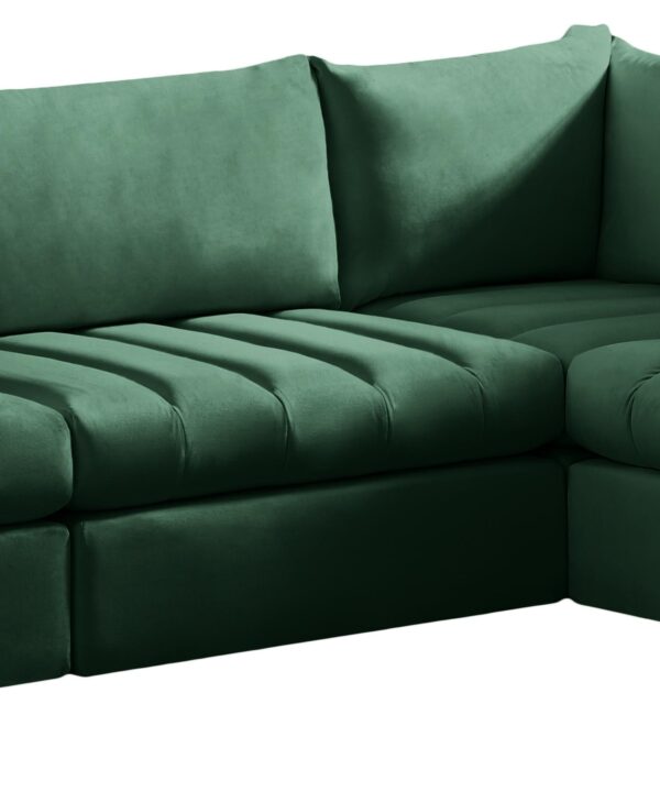 Jacob Green Velvet Modular Sectional - Luxe Home Furnishings (Jersey City, NJ)