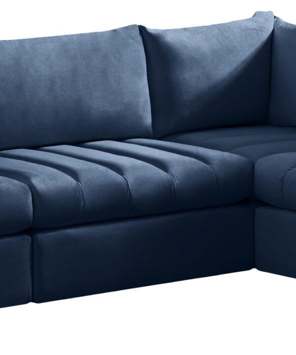 Jacob Navy Velvet Modular Sectional - Luxe Home Furnishings (Jersey City, NJ)