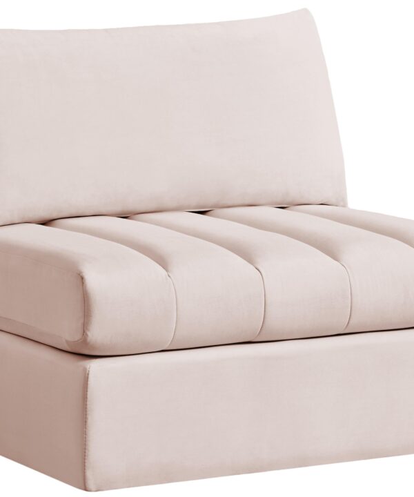 Jacob Pink Velvet Armless - Luxe Home Furnishings (Jersey City, NJ)