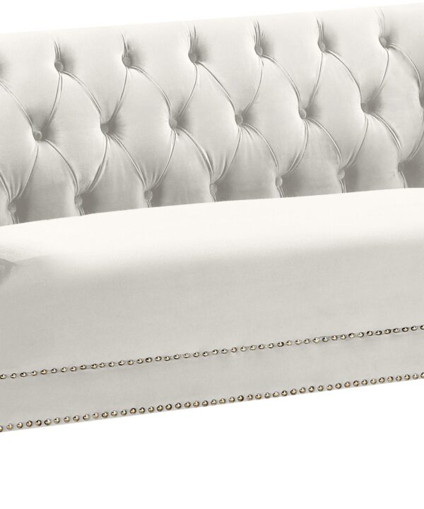 Michelle Cream Velvet Loveseat - Luxe Home Furnishings (Jersey City, NJ)