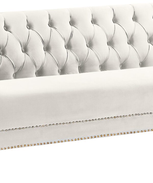 Michelle Cream Velvet Sofa - Luxe Home Furnishings (Jersey City, NJ)