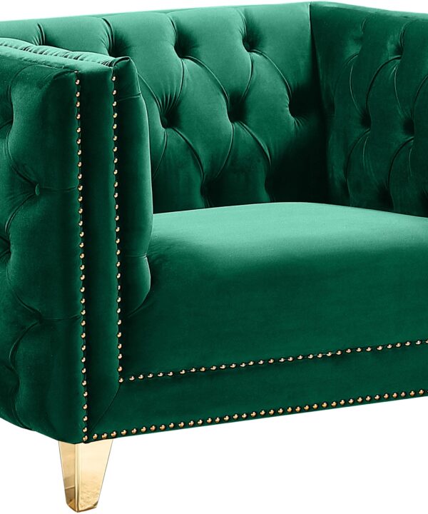 Michelle Green Velvet Chair - Luxe Home Furnishings (Jersey City, NJ)