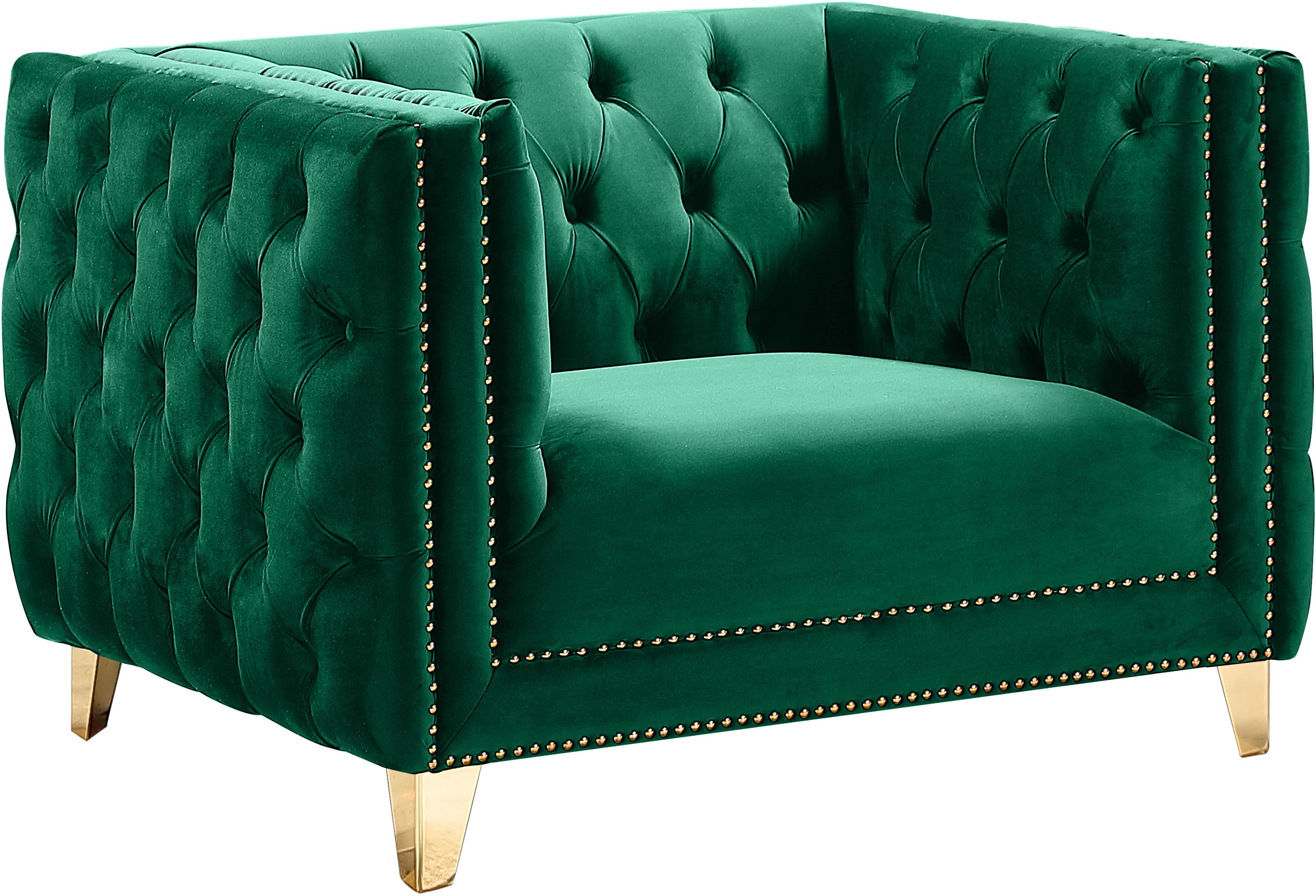 Michelle Green Velvet Chair - Luxe Home Furnishings (Jersey City, NJ)