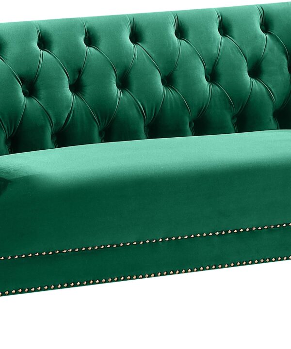 Michelle Green Velvet Loveseat - Luxe Home Furnishings (Jersey City, NJ)