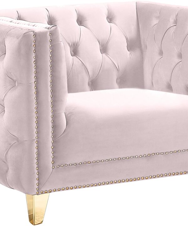 Michelle Pink Velvet Chair - Luxe Home Furnishings (Jersey City, NJ)