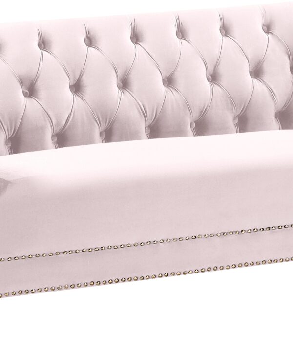 Michelle Pink Velvet Loveseat - Luxe Home Furnishings (Jersey City, NJ)