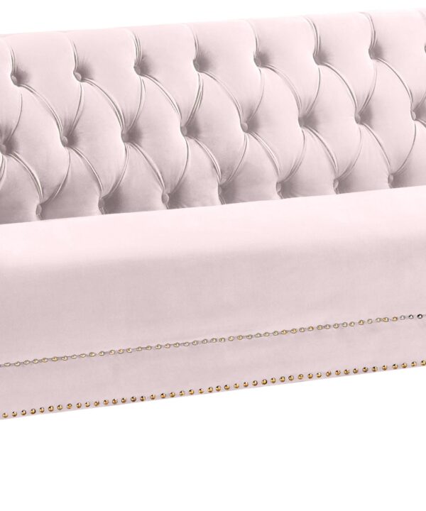 Michelle Pink Velvet Sofa - Luxe Home Furnishings (Jersey City, NJ)