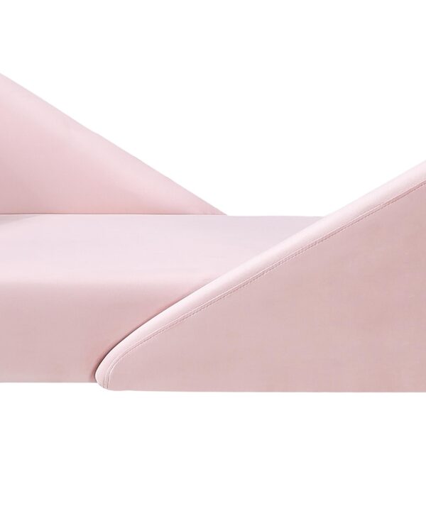 Nolan Pink Velvet Chaise - Luxe Home Furnishings (Jersey City, NJ)