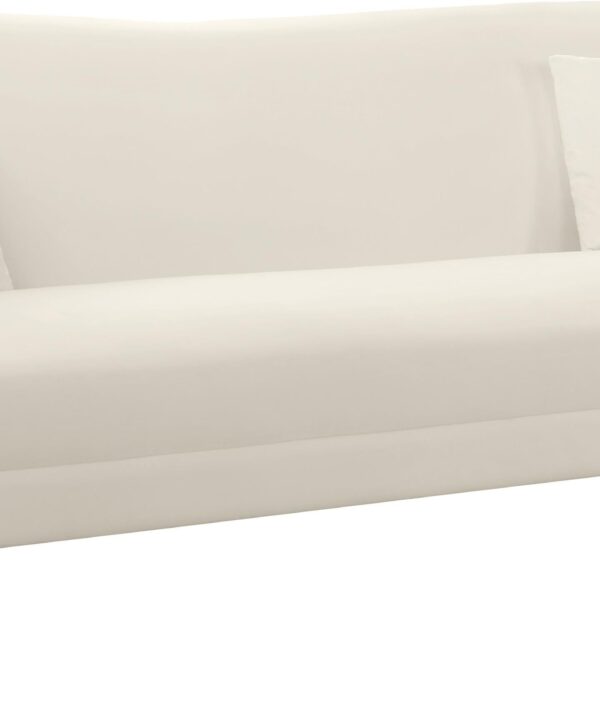 Hermosa Cream Velvet Sofa - Luxe Home Furnishings (Jersey City, NJ)