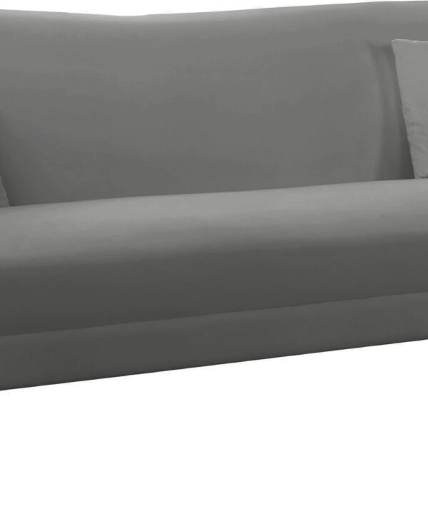 Hermosa Grey Velvet Sofa - Luxe Home Furnishings (Jersey City, NJ)