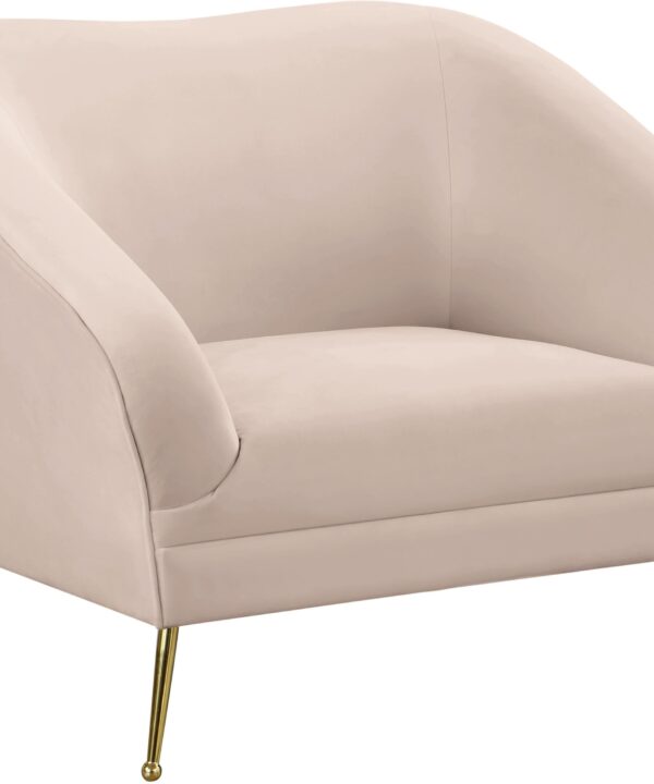 Hermosa Pink Velvet Chair - Luxe Home Furnishings (Jersey City, NJ)