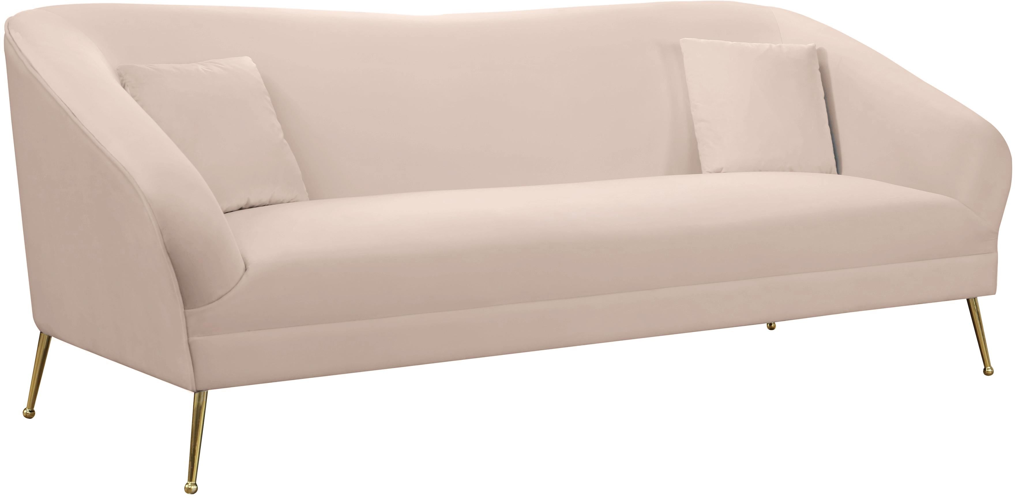 Hermosa Pink Velvet Sofa - Luxe Home Furnishings (Jersey City, NJ)