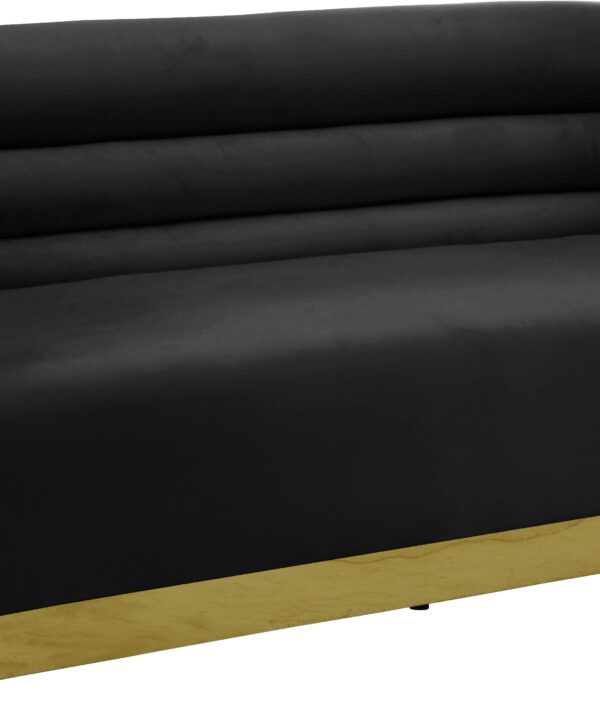 Bellini Black Velvet Sofa - Luxe Home Furnishings (Jersey City, NJ)