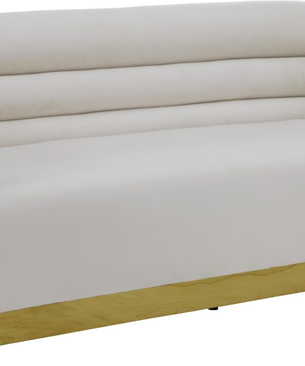 Bellini Cream Velvet Sofa - Luxe Home Furnishings (Jersey City, NJ)