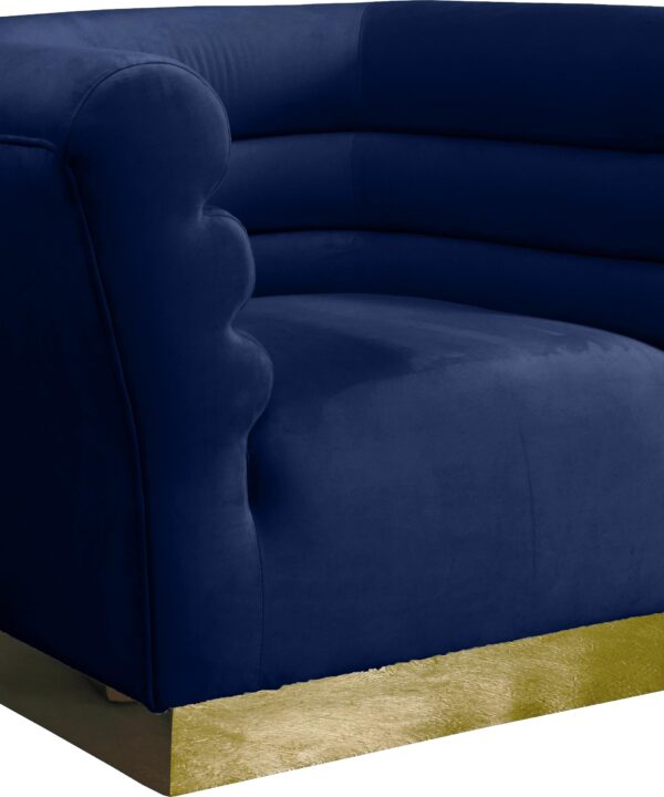 Bellini Navy Velvet Chair - Luxe Home Furnishings (Jersey City, NJ)