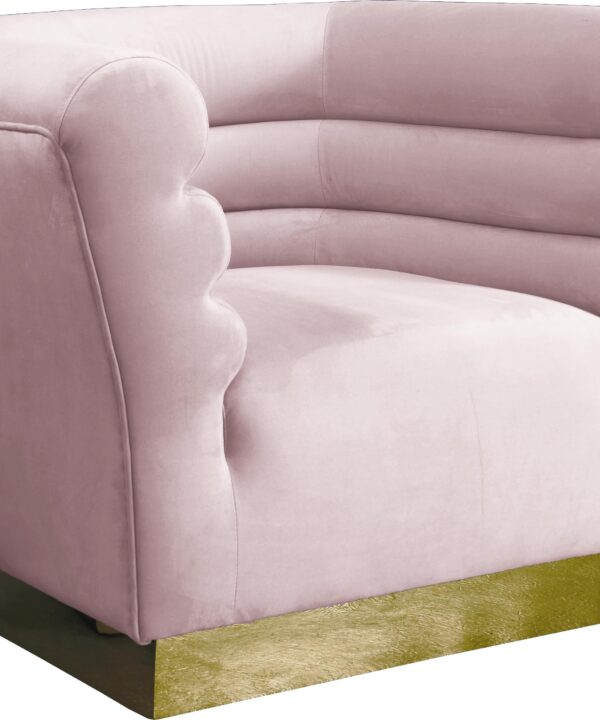 Bellini Pink Velvet Chair - Luxe Home Furnishings (Jersey City, NJ)