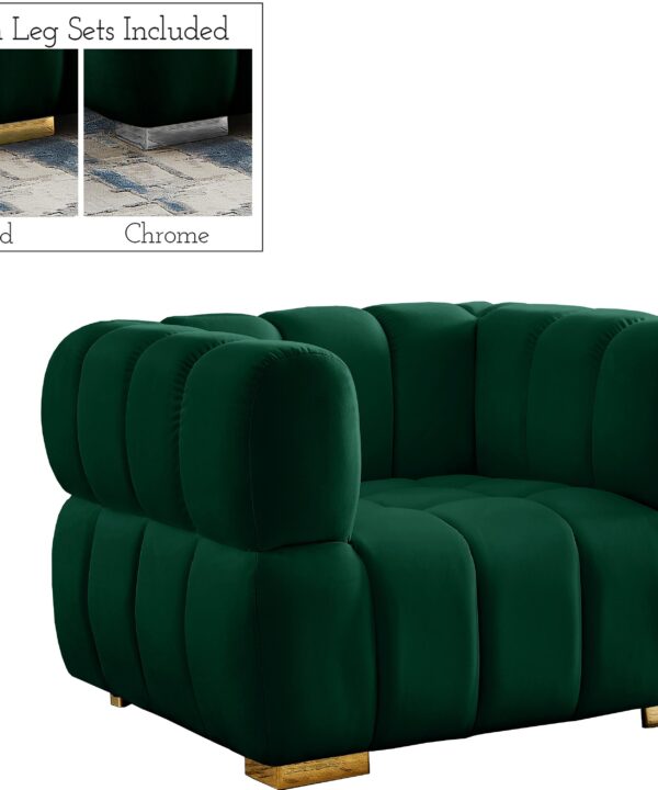 Gwen Green Velvet Chair - Luxe Home Furnishings (Jersey City, NJ)