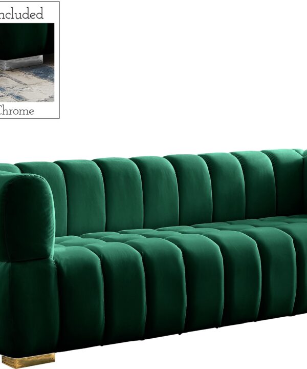 Gwen Green Velvet Sofa - Luxe Home Furnishings (Jersey City, NJ)