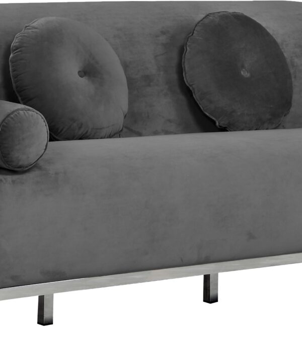 Opal Grey Velvet Sofa - Luxe Home Furnishings (Jersey City, NJ)