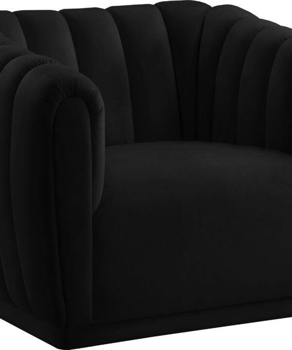 Dixie Black Velvet Chair - Luxe Home Furnishings (Jersey City, NJ)