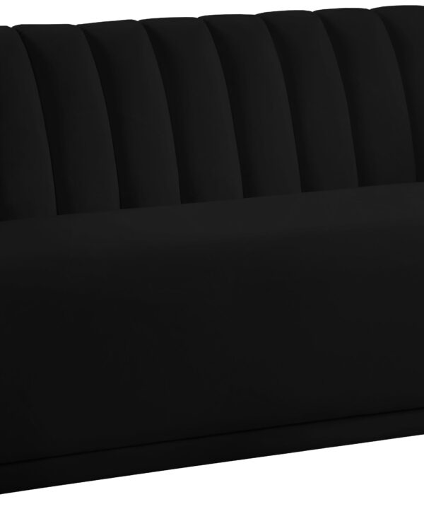 Dixie Black Velvet Sofa - Luxe Home Furnishings (Jersey City, NJ)