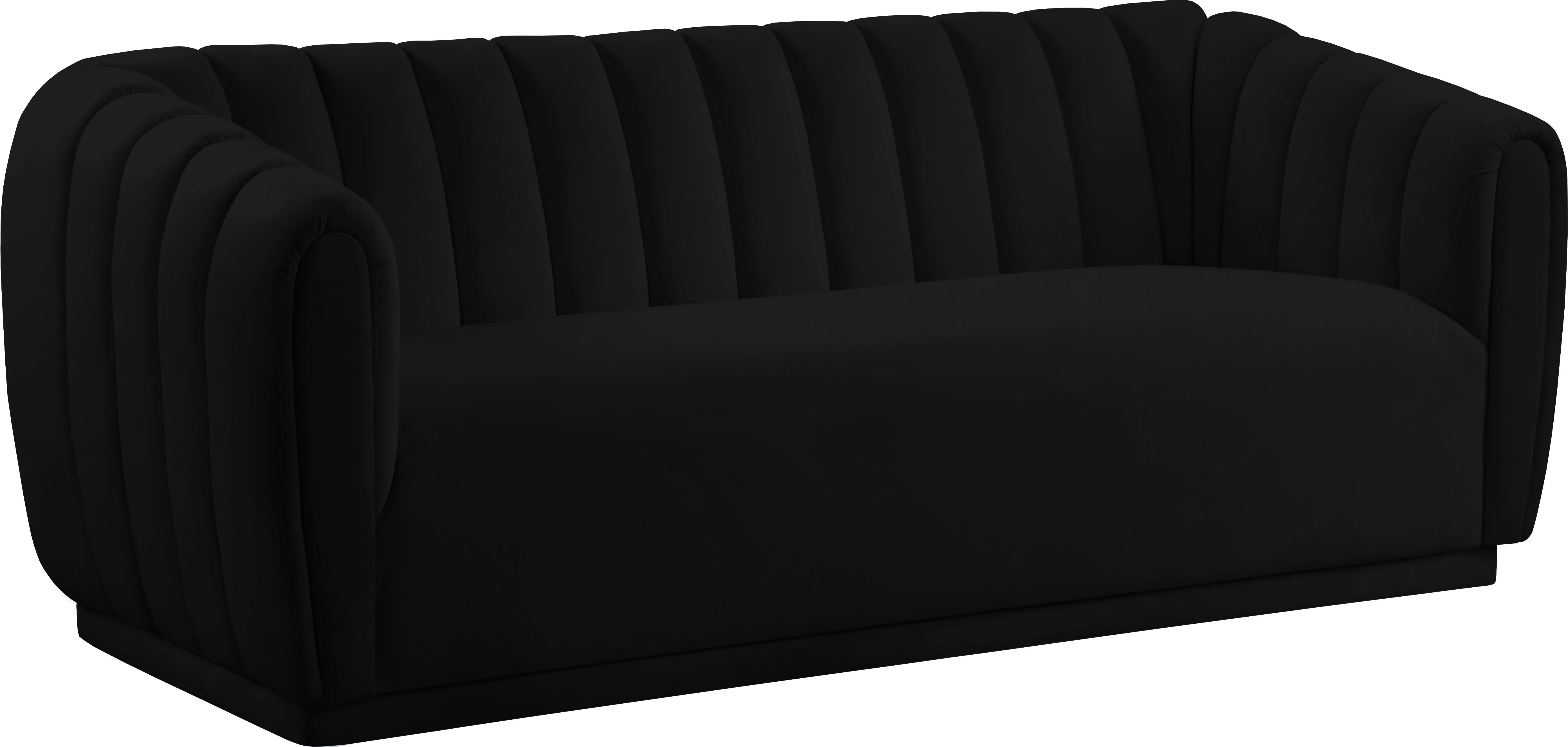 Dixie Black Velvet Sofa - Luxe Home Furnishings (Jersey City, NJ)