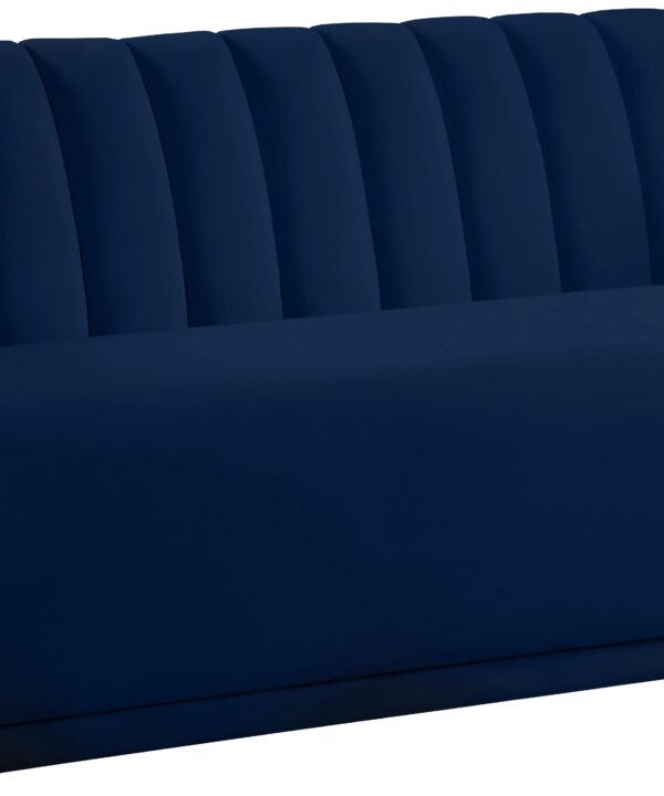 Dixie Navy Velvet Sofa - Luxe Home Furnishings (Jersey City, NJ)