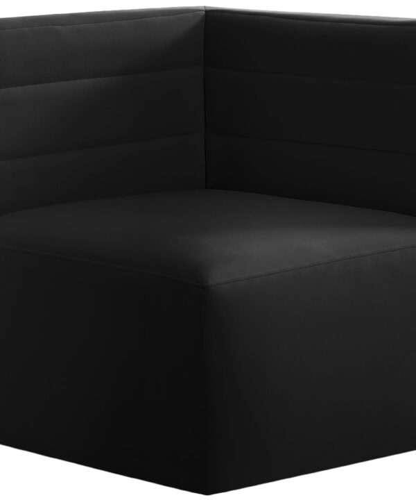 Quincy Black Velvet Modular Corner Chair - Luxe Home Furnishings (Jersey City, NJ)