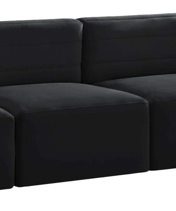 Quincy Black Velvet Modular Sofa - Luxe Home Furnishings (Jersey City, NJ)