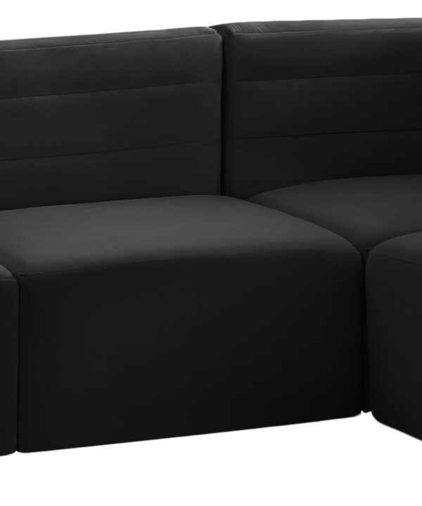 Quincy Black Velvet Modular Sectional - Luxe Home Furnishings (Jersey City, NJ)