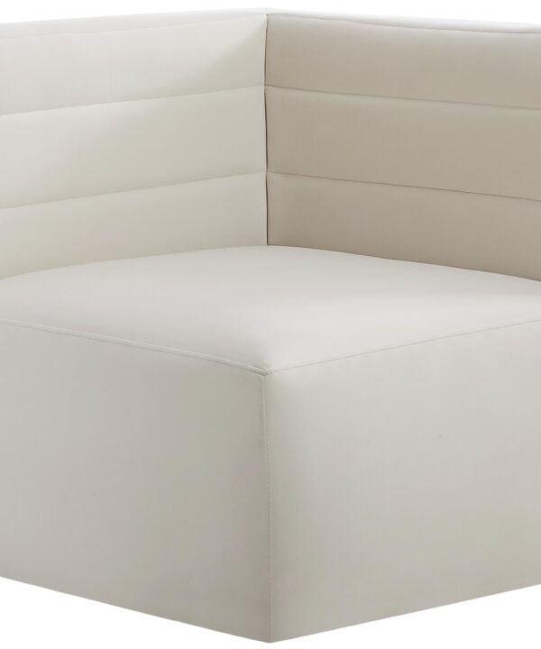 Quincy Cream Velvet Modular Corner Chair - Luxe Home Furnishings (Jersey City, NJ)