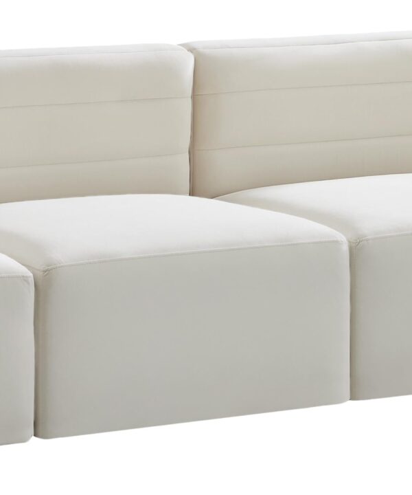 Quincy Cream Velvet Modular Sofa - Luxe Home Furnishings (Jersey City, NJ)