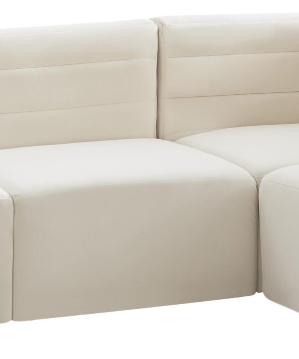 Quincy Cream Velvet Modular Sectional - Luxe Home Furnishings (Jersey City, NJ)