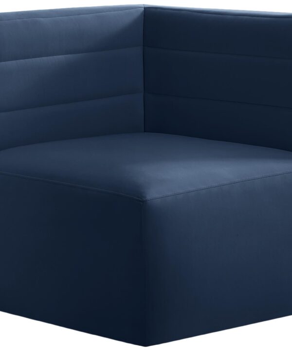 Quincy Navy Velvet Modular Corner Chair - Luxe Home Furnishings (Jersey City, NJ)