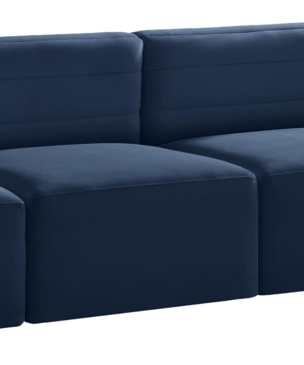 Quincy Navy Velvet Modular Sofa - Luxe Home Furnishings (Jersey City, NJ)