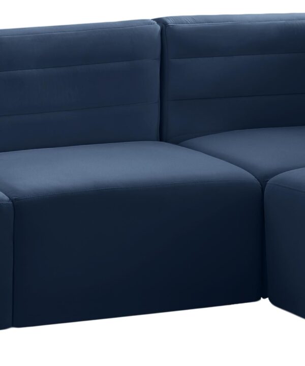 Quincy Navy Velvet Modular Sectional - Luxe Home Furnishings (Jersey City, NJ)