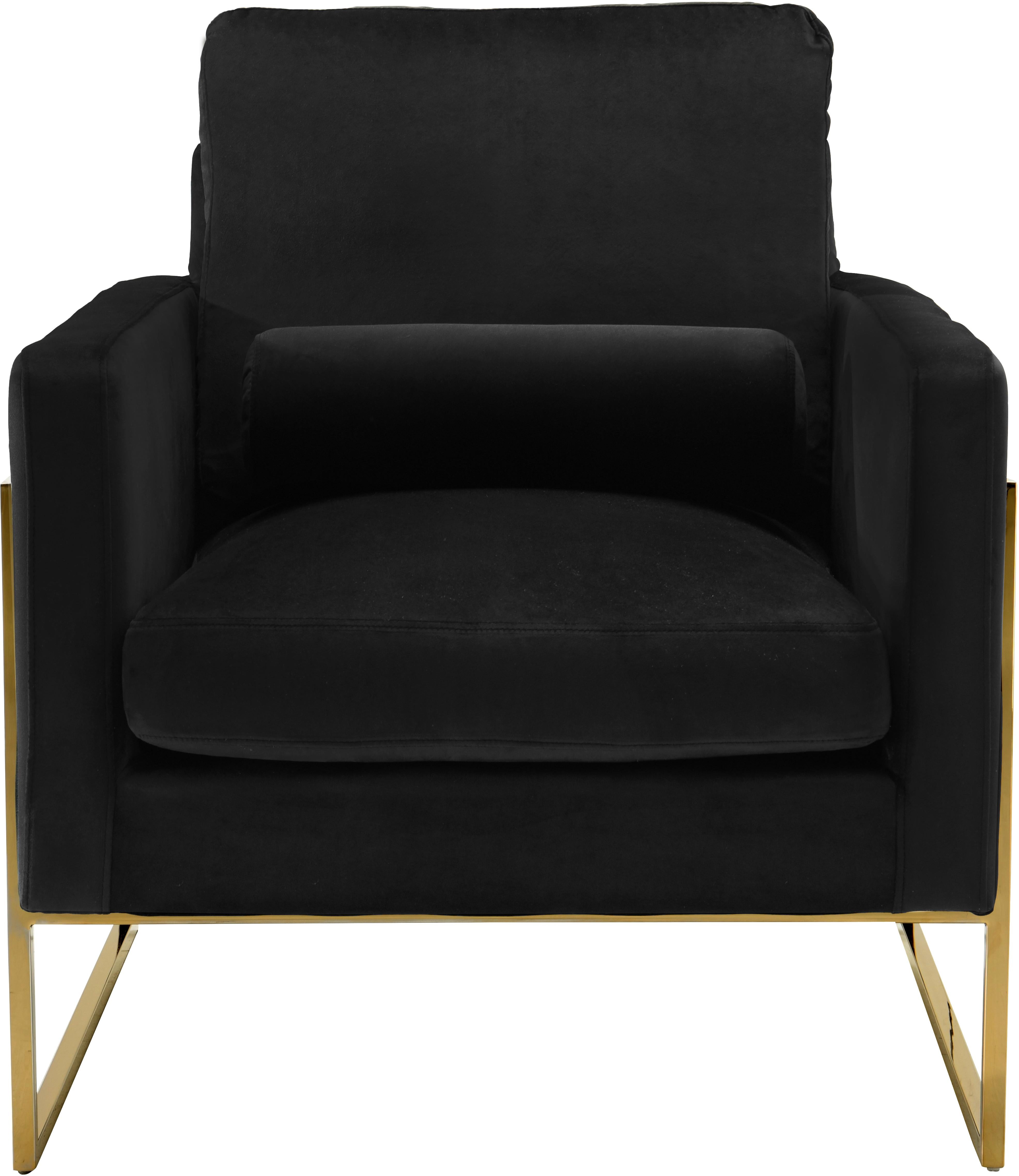 Mila Black Velvet Chair - Luxe Home Furnishings (Jersey City, NJ)