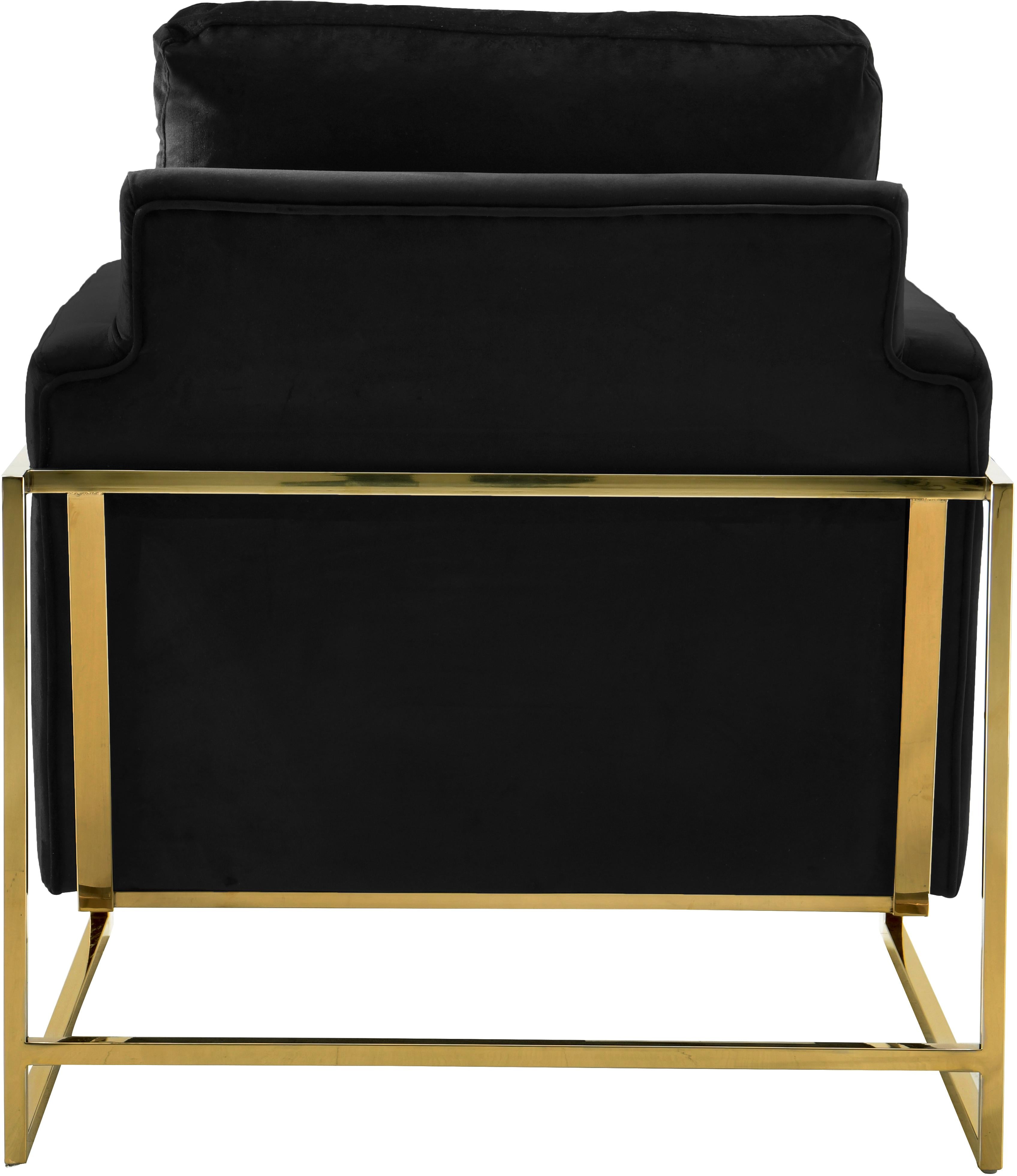 Mila Black Velvet Chair - Luxe Home Furnishings (Jersey City, NJ)