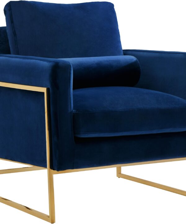 Mila Navy Velvet Chair - Luxe Home Furnishings (Jersey City, NJ)