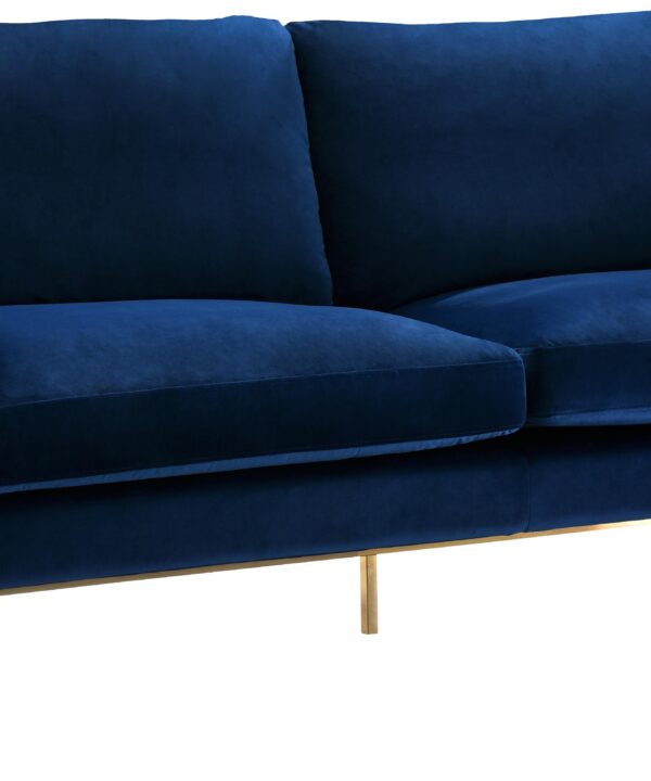Mila Navy Velvet Sofa - Luxe Home Furnishings (Jersey City, NJ)