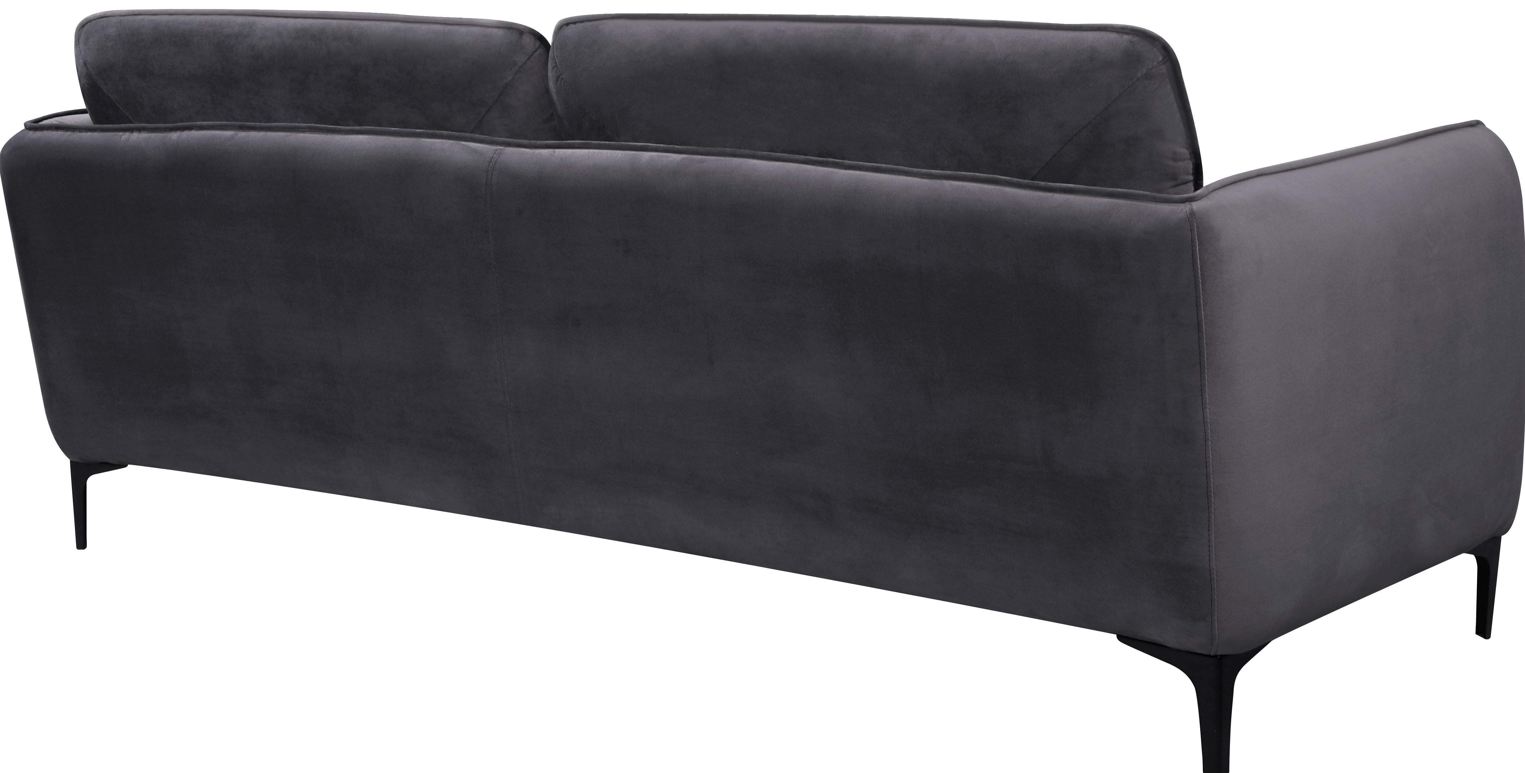 Poppy Grey Velvet Sofa - Luxe Home Furnishings (Jersey City, NJ)