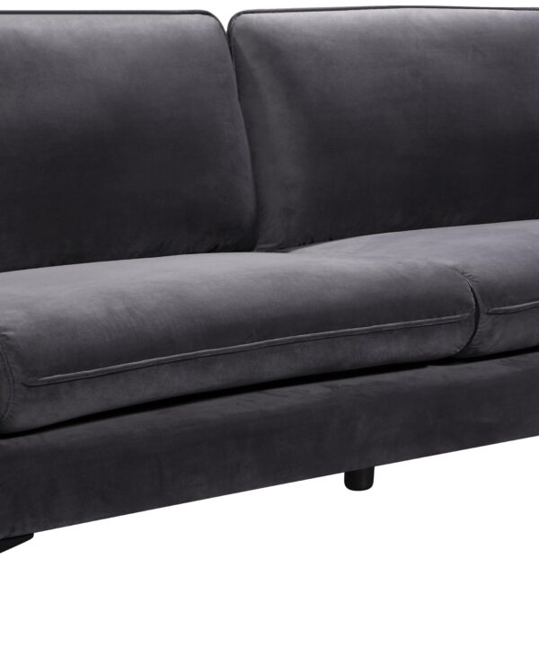 Poppy Grey Velvet Sofa - Luxe Home Furnishings (Jersey City, NJ)