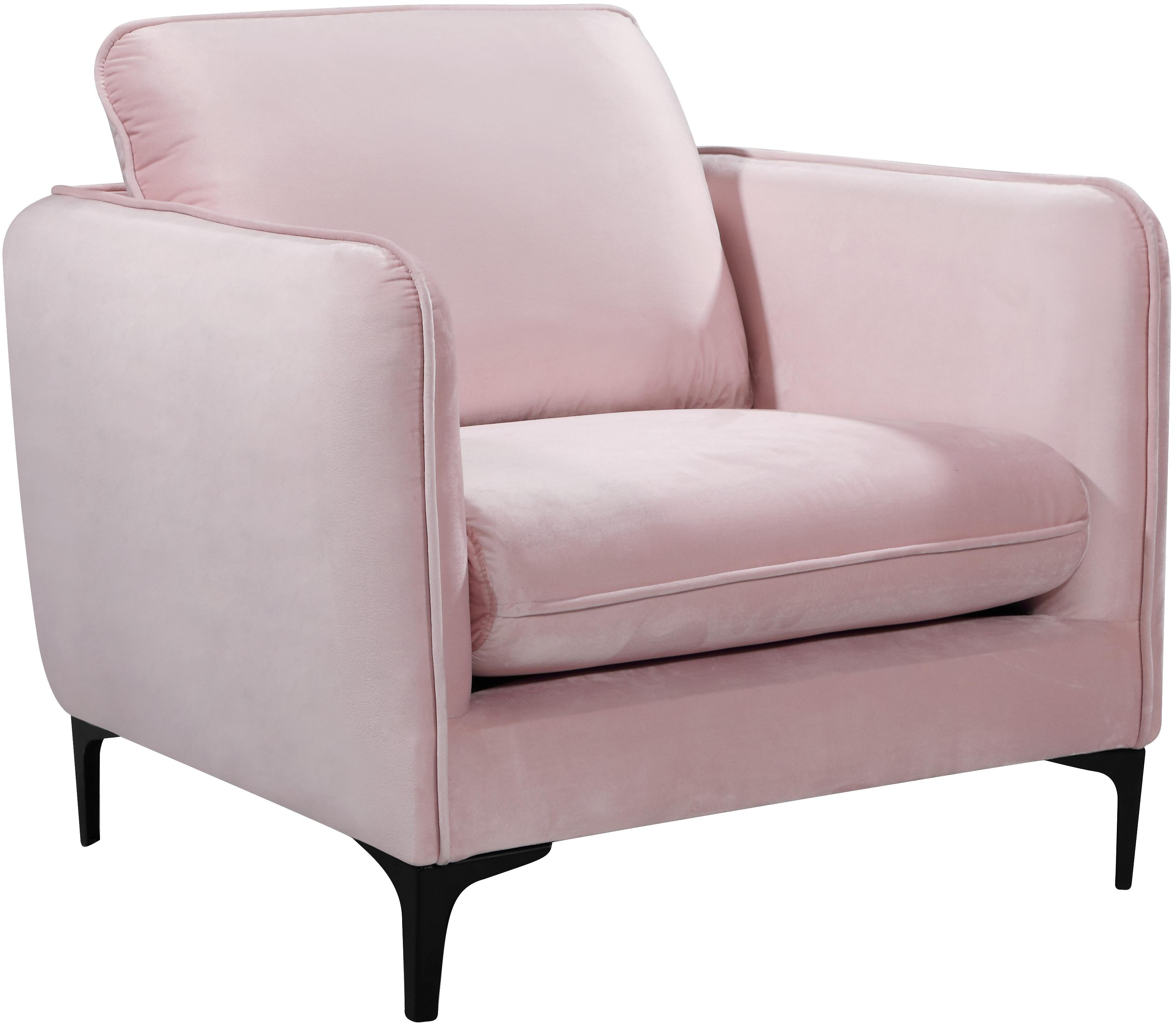 Poppy Pink Velvet Chair - Luxe Home Furnishings (Jersey City, NJ)