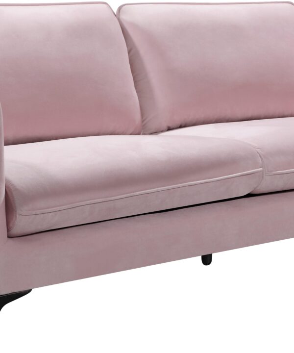 Poppy Pink Velvet Sofa - Luxe Home Furnishings (Jersey City, NJ)