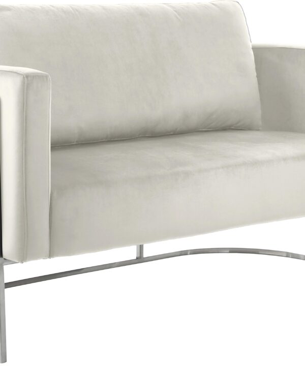 Casa Cream Velvet Loveseat