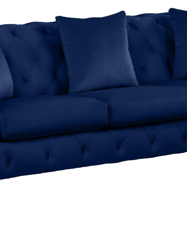 Kingdom Navy Velvet Sofa - Luxe Home Furnishings (Jersey City, NJ)